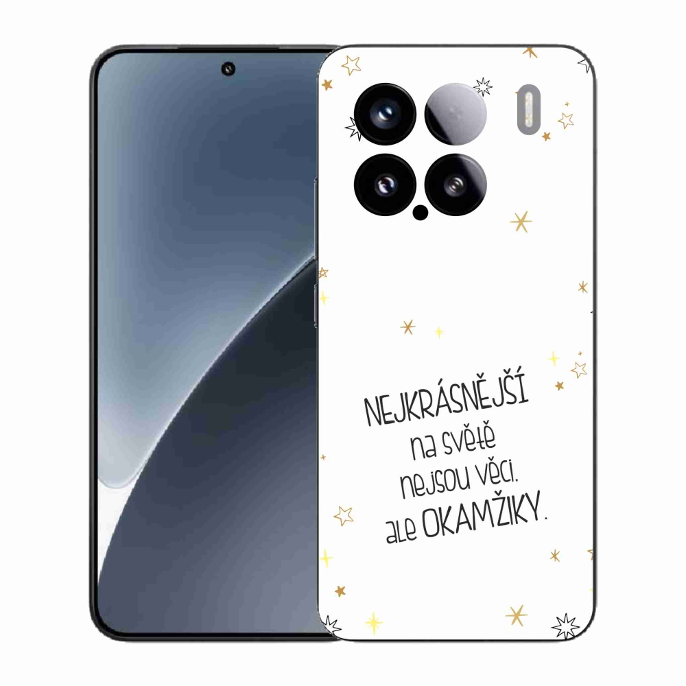 Gélový kryt mmCase na Xiaomi 15 - citát 4 biele pozadie
