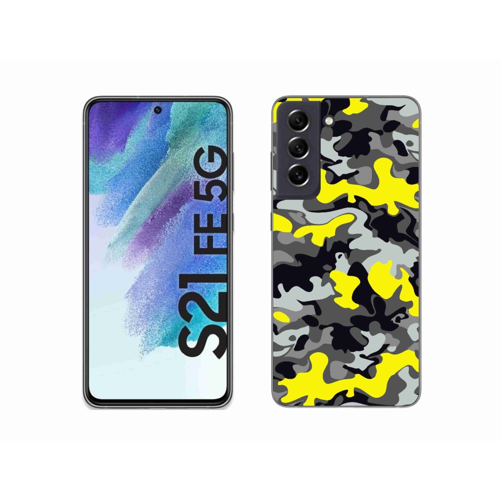 Gélový kryt mmCase na Samsung Galaxy S21 FE 5G - maskáčový vzor 6