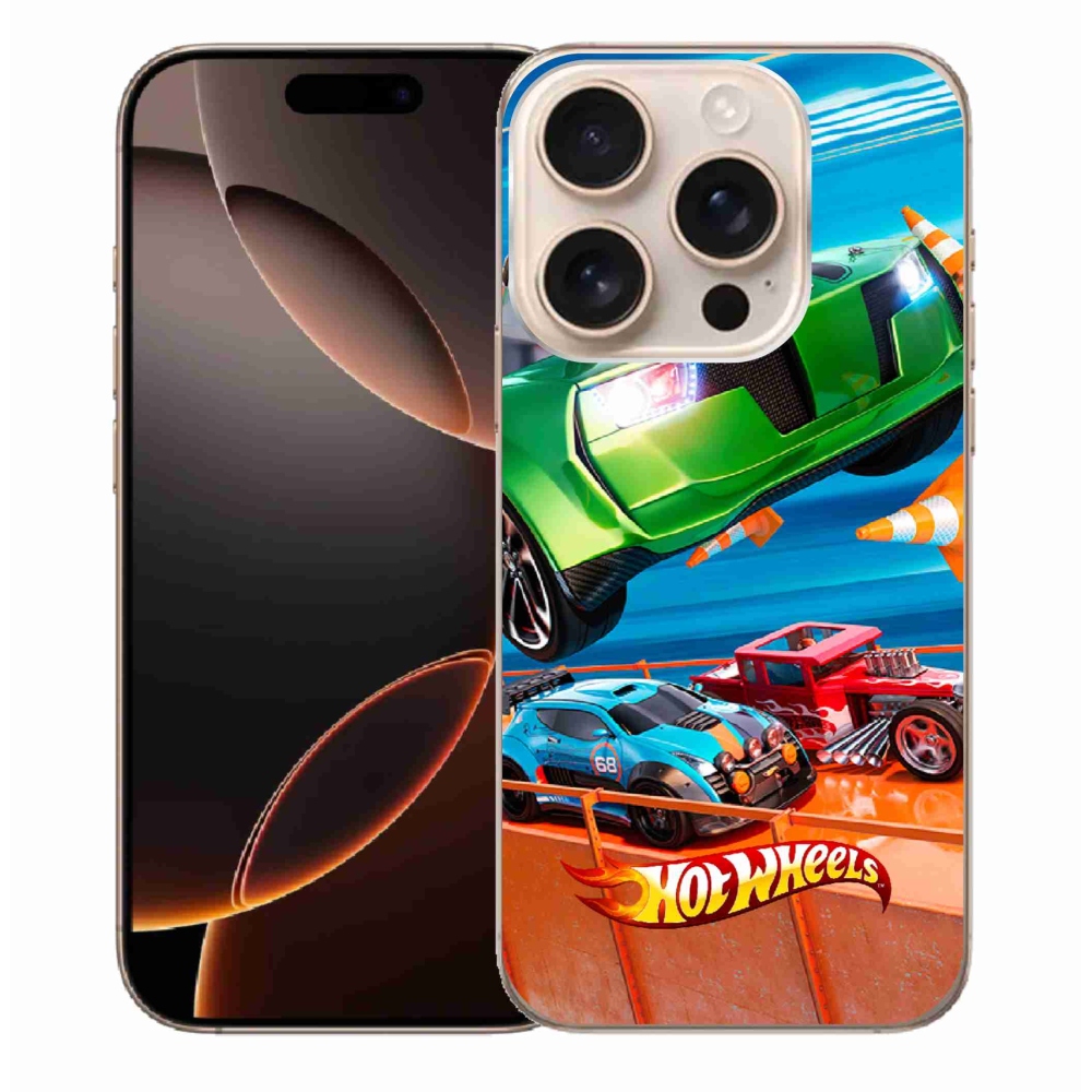 Gélový kryt mmCase na iPhone 16 Pro Max - hot wheels 1