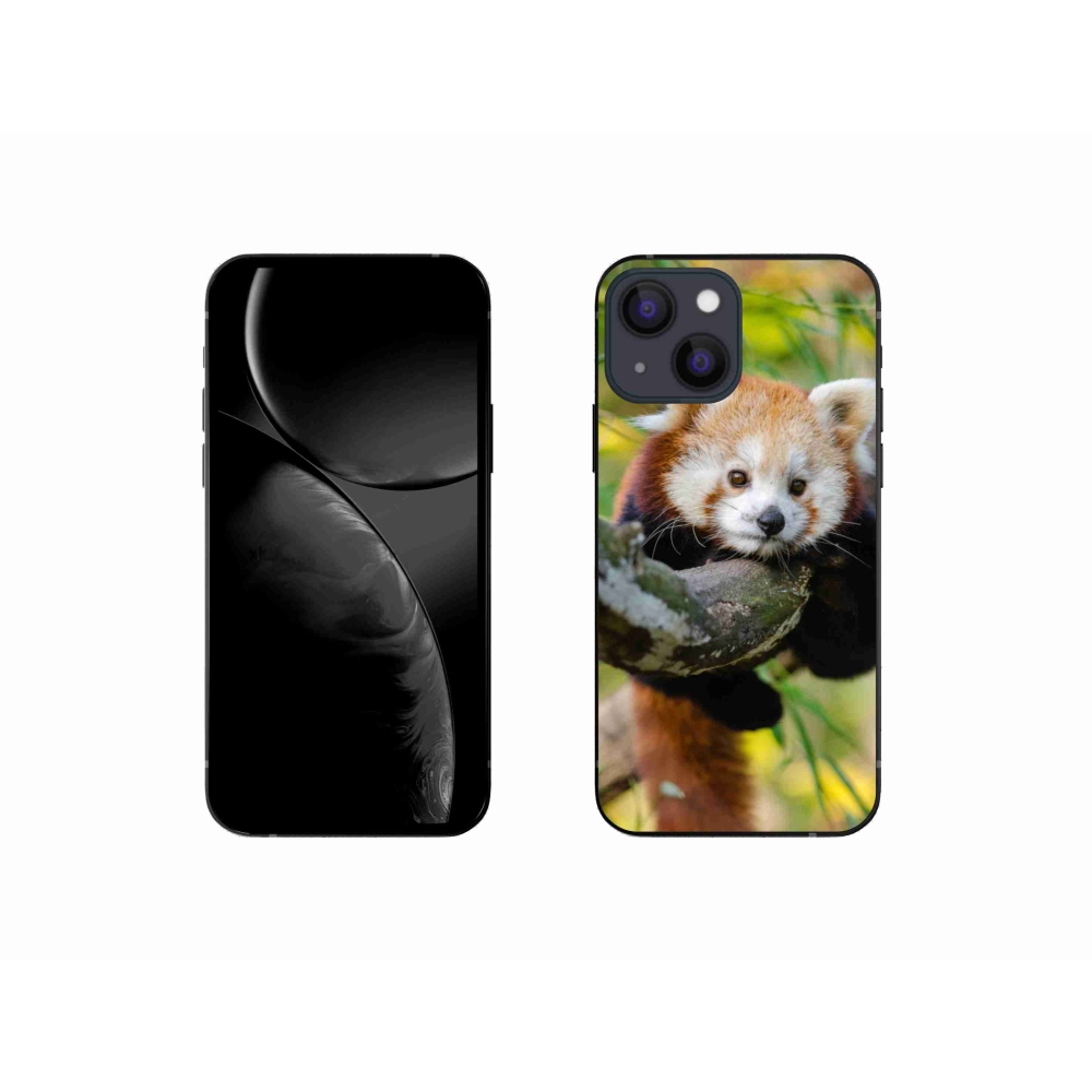 Gélový kryt mmCase na iPhone 13 mini 5.4 - panda červená
