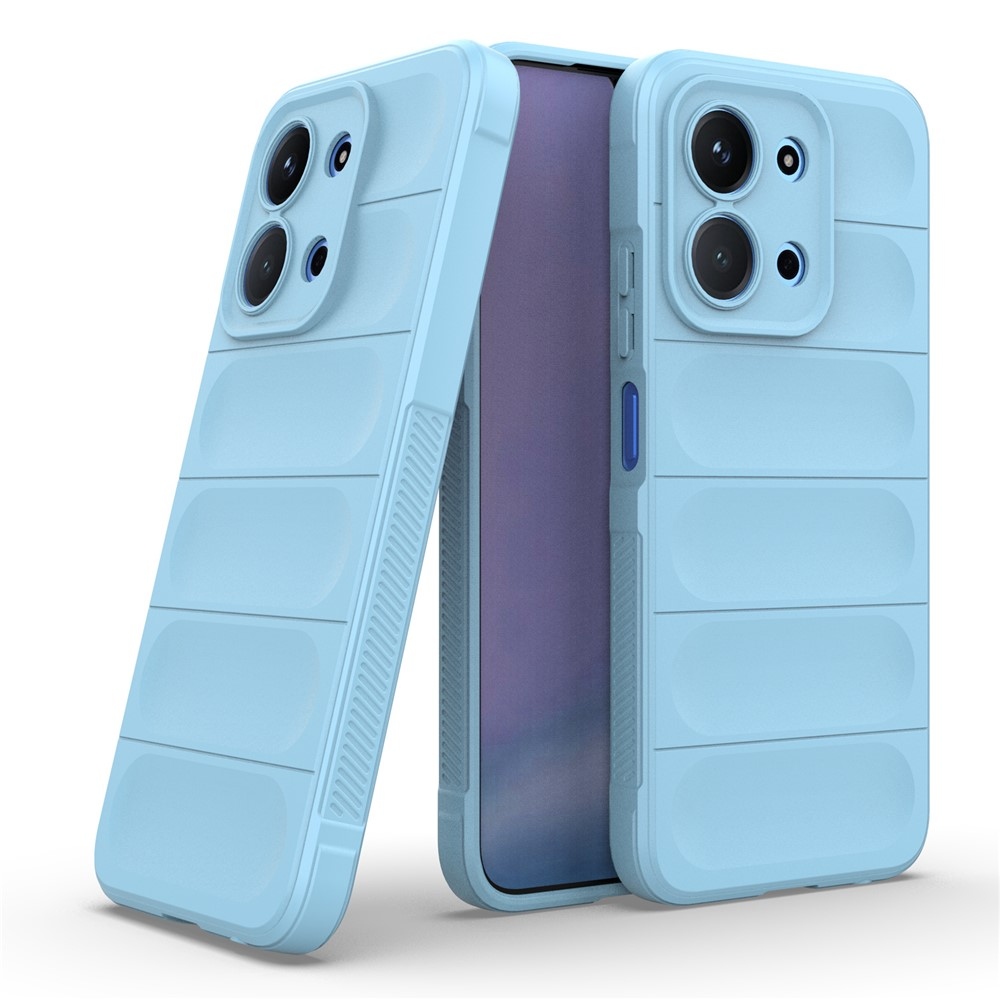 Rugg odolný gélový obal na Xiaomi Redmi 15C 4G (171mm)/Poco C85 4G (171mm) - svetlomodrý