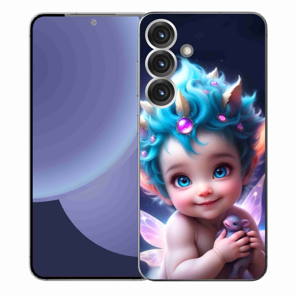 Gélový kryt mmCase na Samsung Galaxy S25+ - dieťa s motýlími krídlami