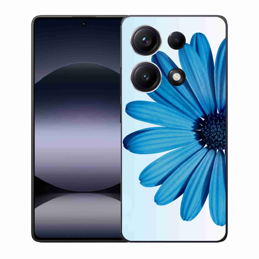 Gélový kryt mmCase na Xiaomi Redmi Note 14S - modrá margaréta