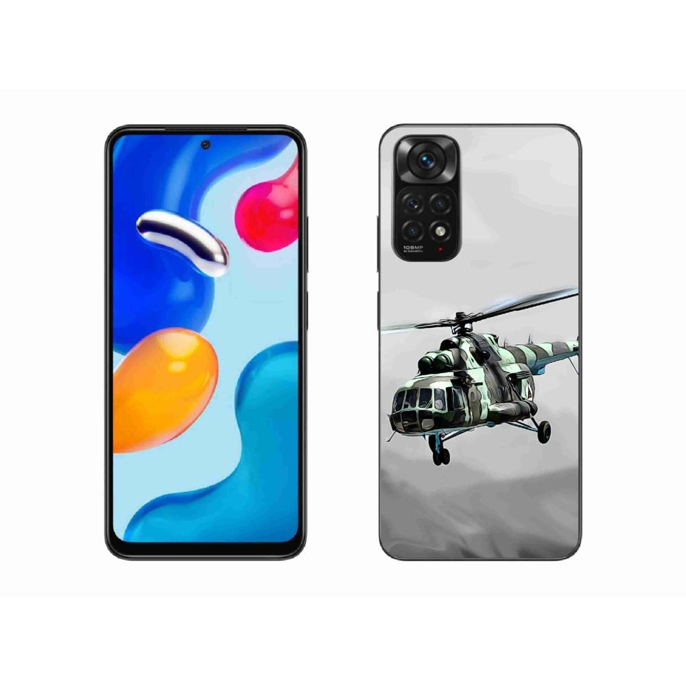Gélový kryt mmCase na Xiaomi Redmi Note 11 4G - vojenský vrtuľník