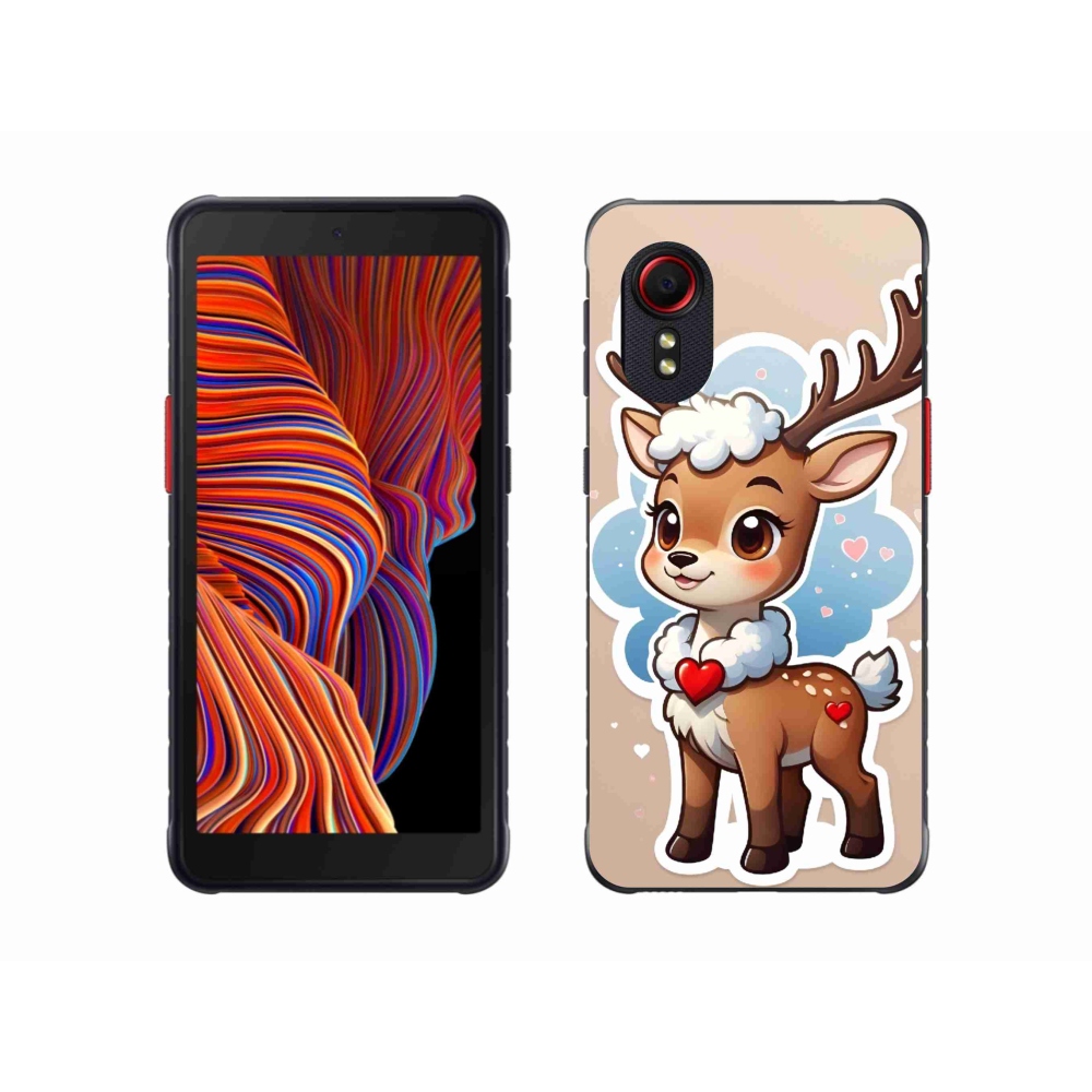 Gélový kryt mmCase na Samsung Galaxy Xcover 5 - kreslený sob