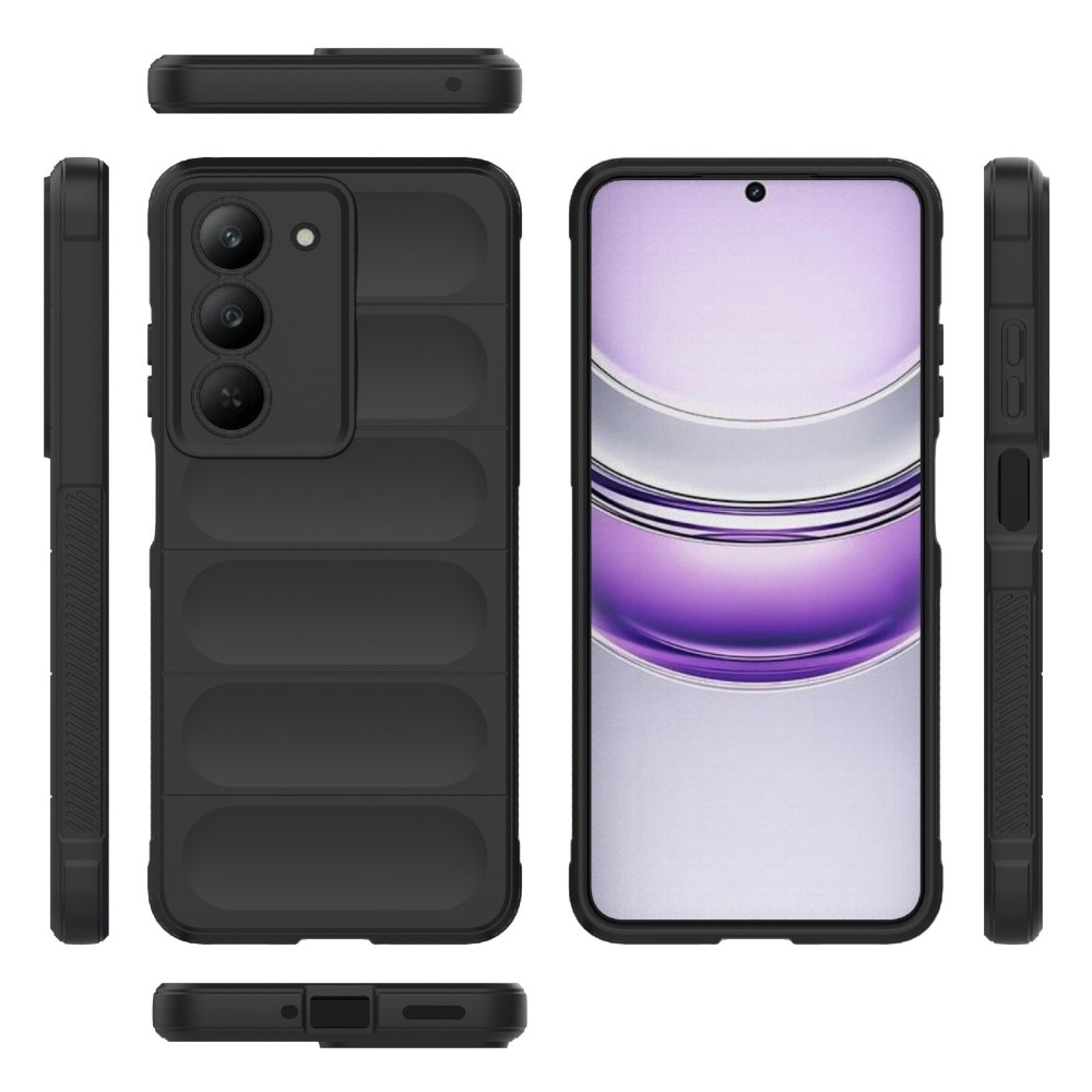 Rugg odolný gélový obal na Realme 14x 5G - čierny