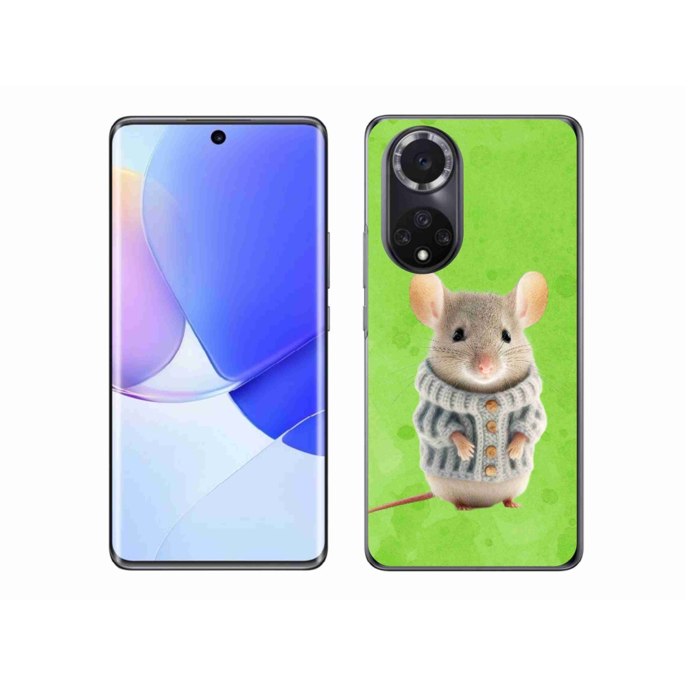 Gelový kryt mmCase na Huawei Nova 9 - myška ve svetru