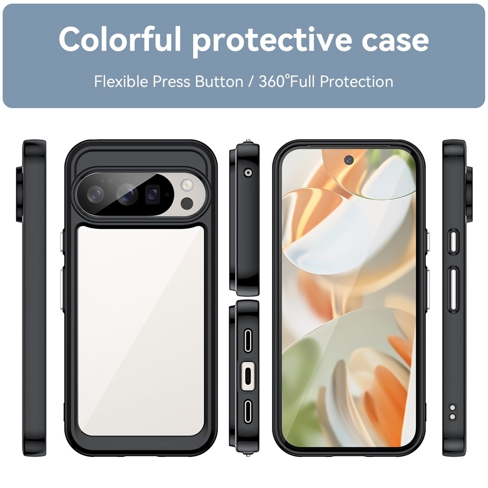 Gélový obal s pevným chrbtom na Google Pixel 10 Pro/Pixel 10 - čierny