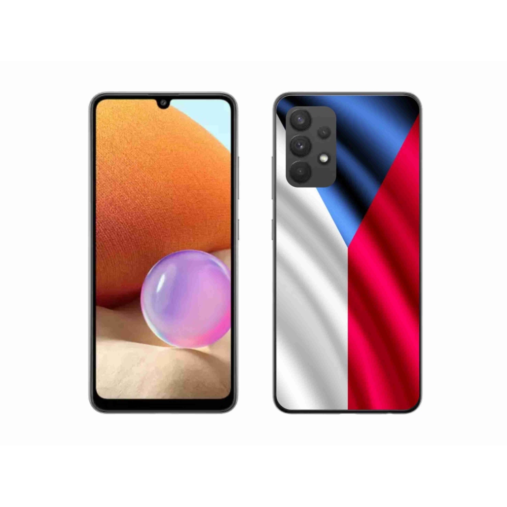 Gélový kryt mmCase na mobil Samsung Galaxy A32 4G - česká vlajka