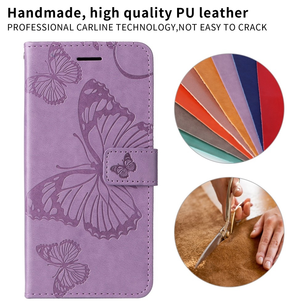 Big Butterfly knižkové puzdro na Xiaomi Redmi A5 (171.7x77.8x8.3mm) - fialové