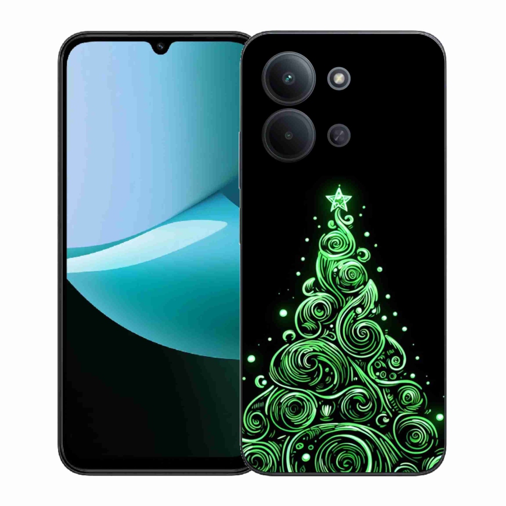 Gélový kryt mmCase na Xiaomi Redmi 15C 4G (171mm)/Poco C85 4G (171mm) - neónový vianočný stromček 3