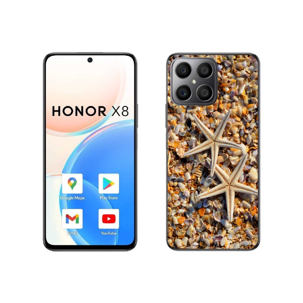 Gélový kryt mmCase na Honor X8 4G - morské hviezdice