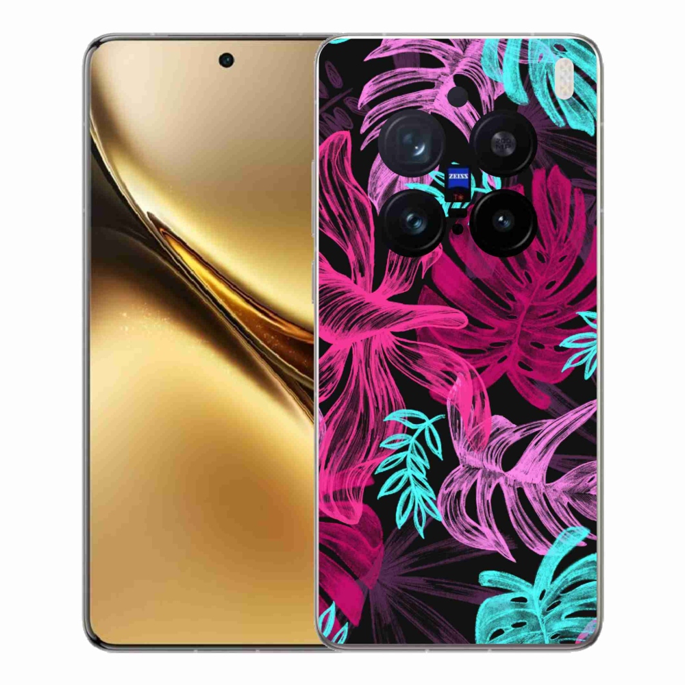 Gélový kryt mmCase na Vivo X200 Pro 5G - kvety 1