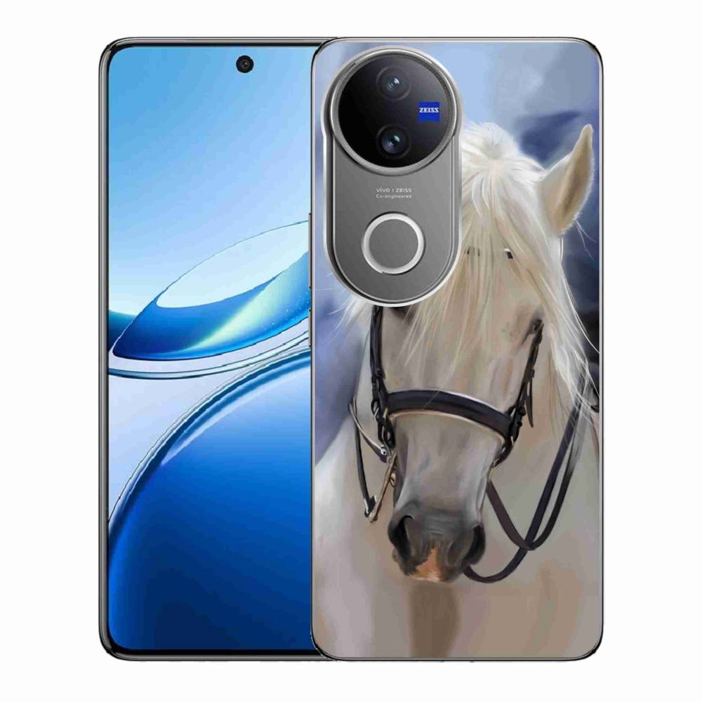 Gélový kryt mmCase na Vivo V50 5G - biely kôň