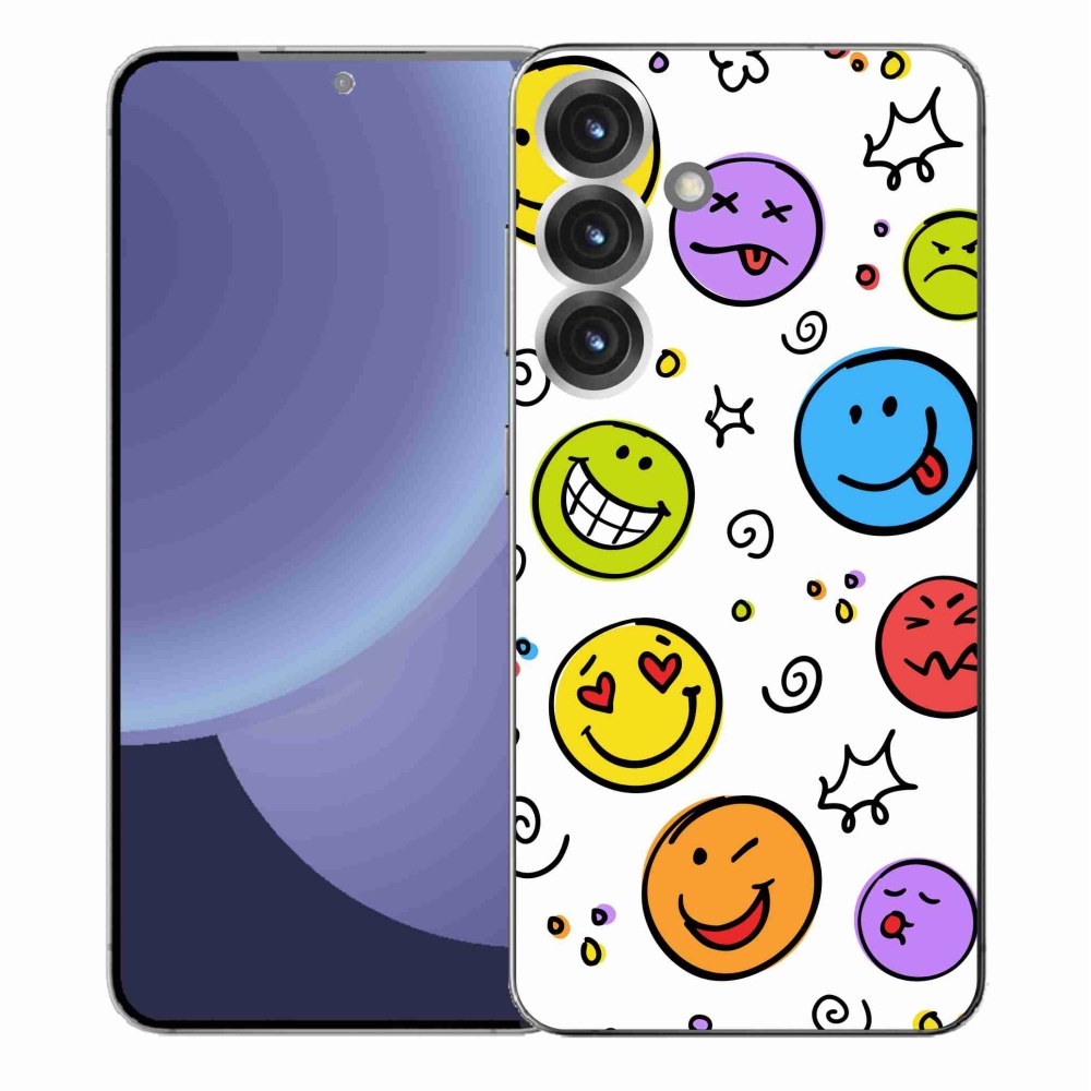 Gélový kryt mmCase na Samsung Galaxy S25+ - smajlíci