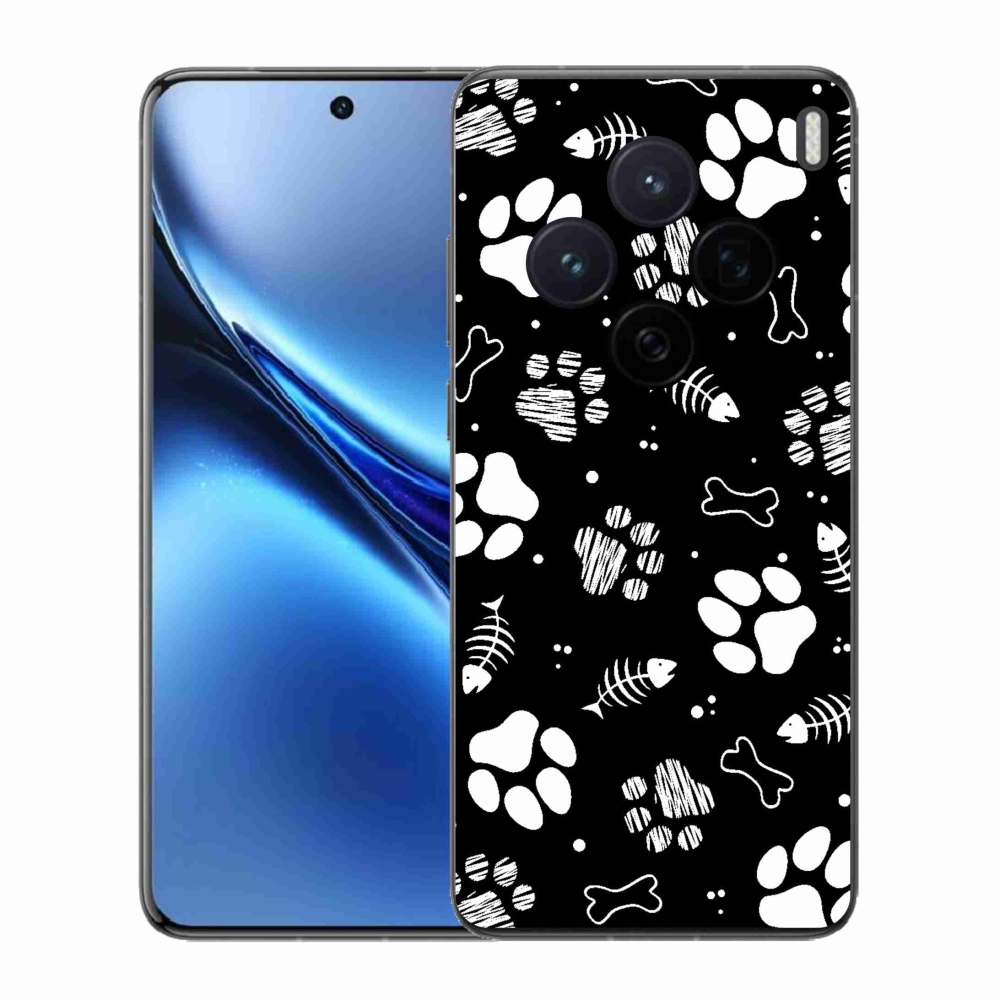 Gélový kryt mmCase na Vivo X200 5G - psie labky