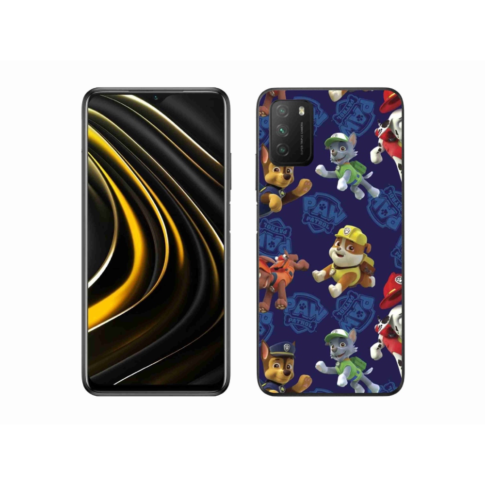 Gélový kryt mmCase na Xiaomi Poco M3 - labková patrola 1