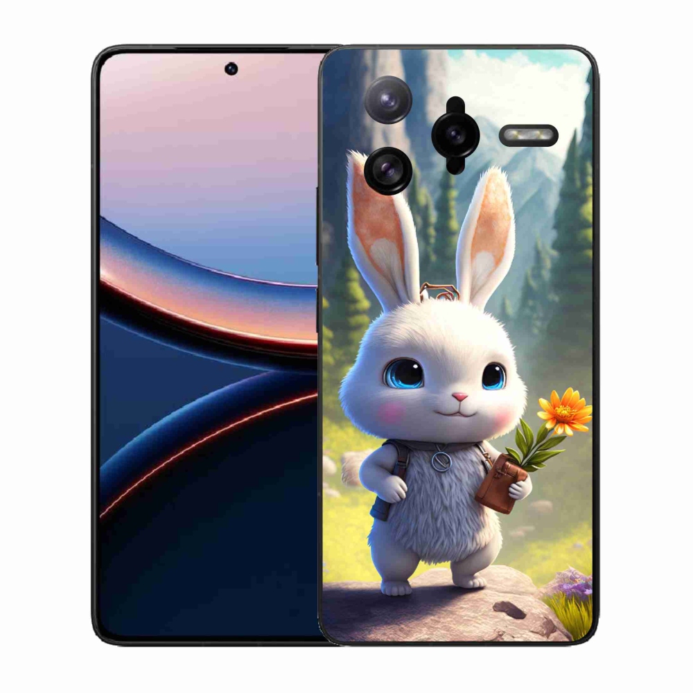 Gélový kryt mmCase na Xiaomi Poco F7 Ultra - roztomilý zajačik