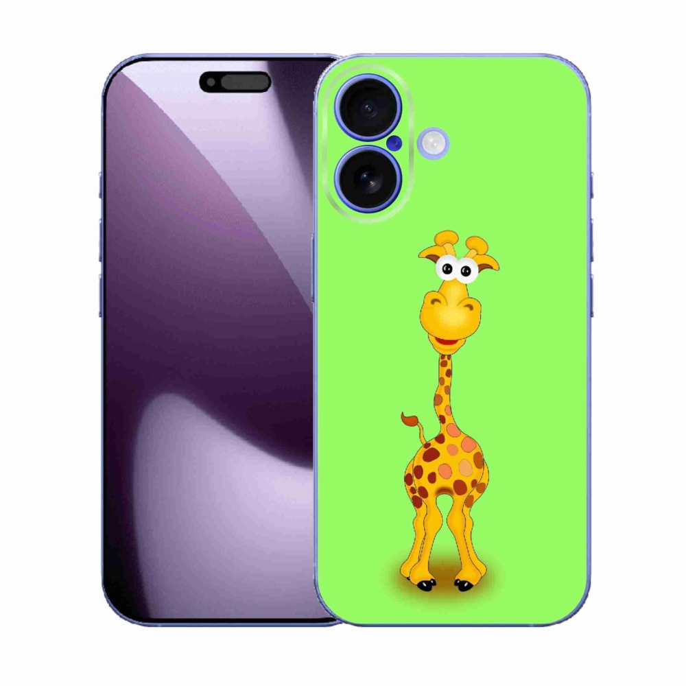 Gélový kryt mmCase na iPhone 17 - kreslená žirafa