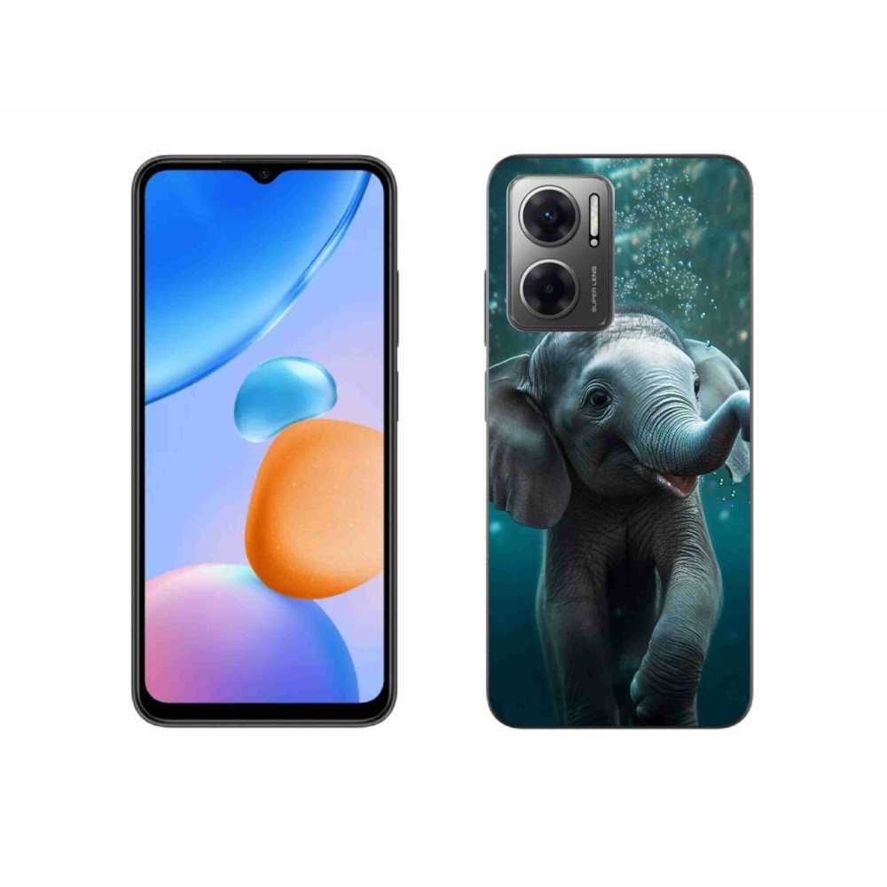 Gélový kryt mmCase na Xiaomi Redmi 10 5G - sloník pod vodou