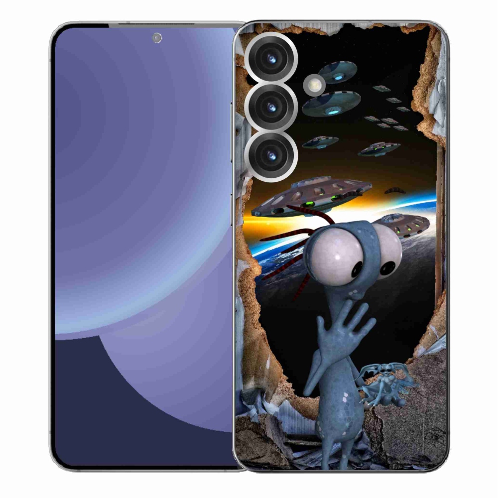 Gélový kryt mmCase na Samsung Galaxy S25+ - mimozemšťan
