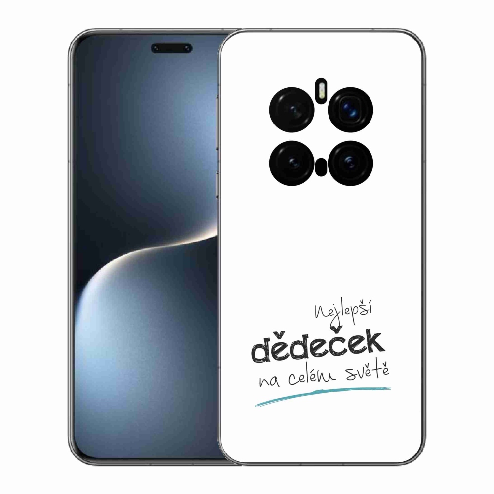 Gélový kryt mmCase na Honor Magic 7 Pro 5G - najlepší dedko 3 biele pozadie