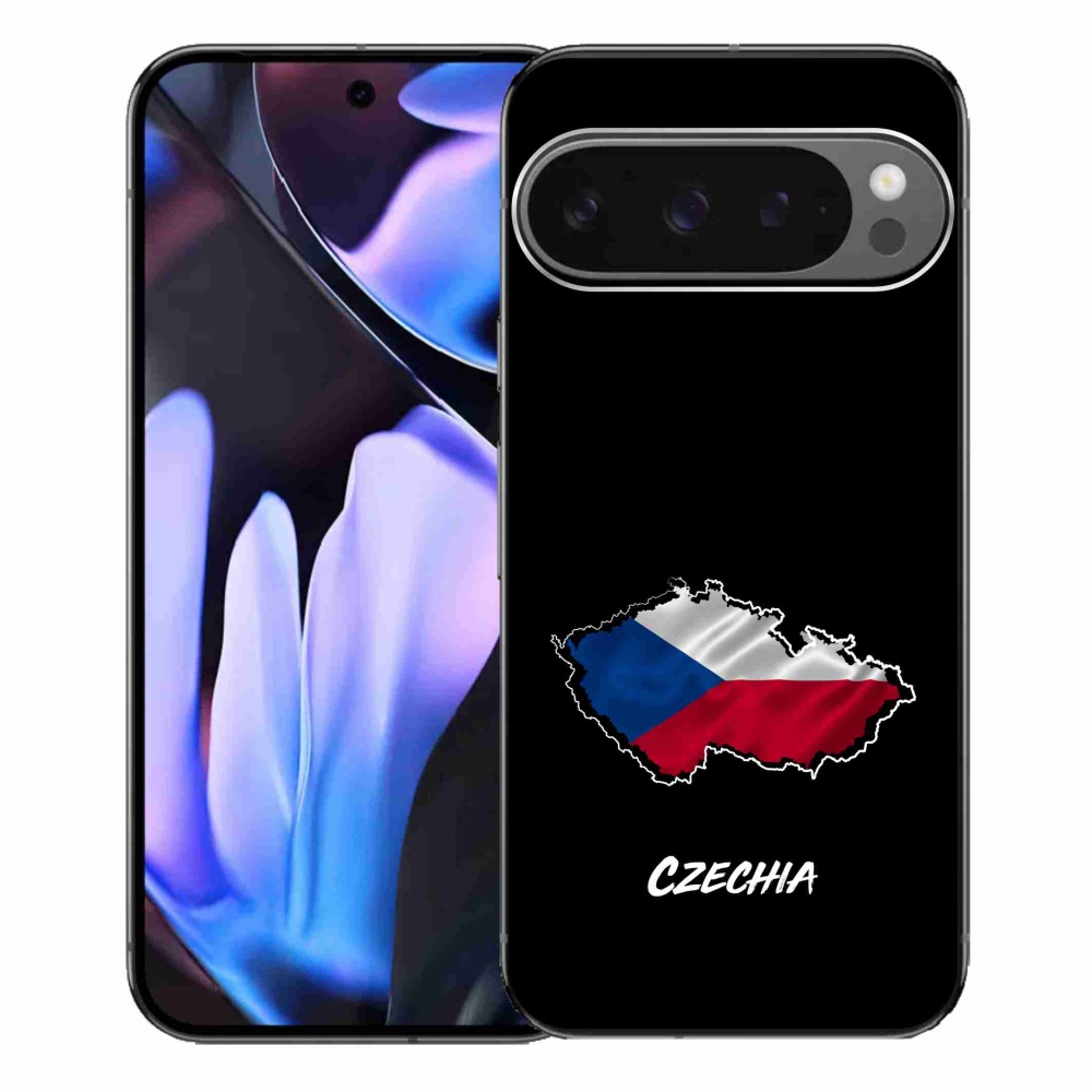 Gélový kryt mmCase na Google Pixel 9 Pro XL - Czechia čierne pozadie