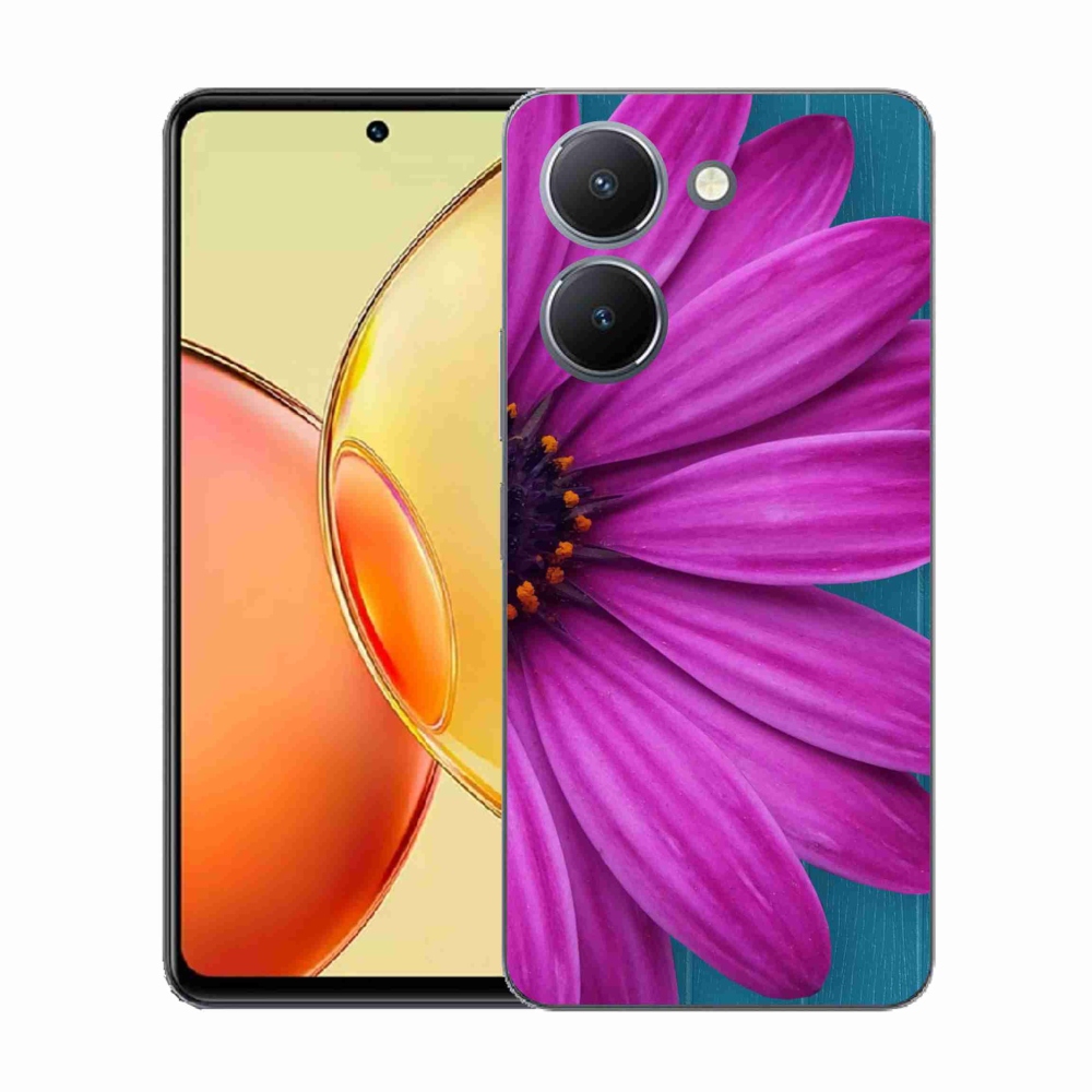 Gélový kryt mmCase na Vivo Y36 - fialová margaréta