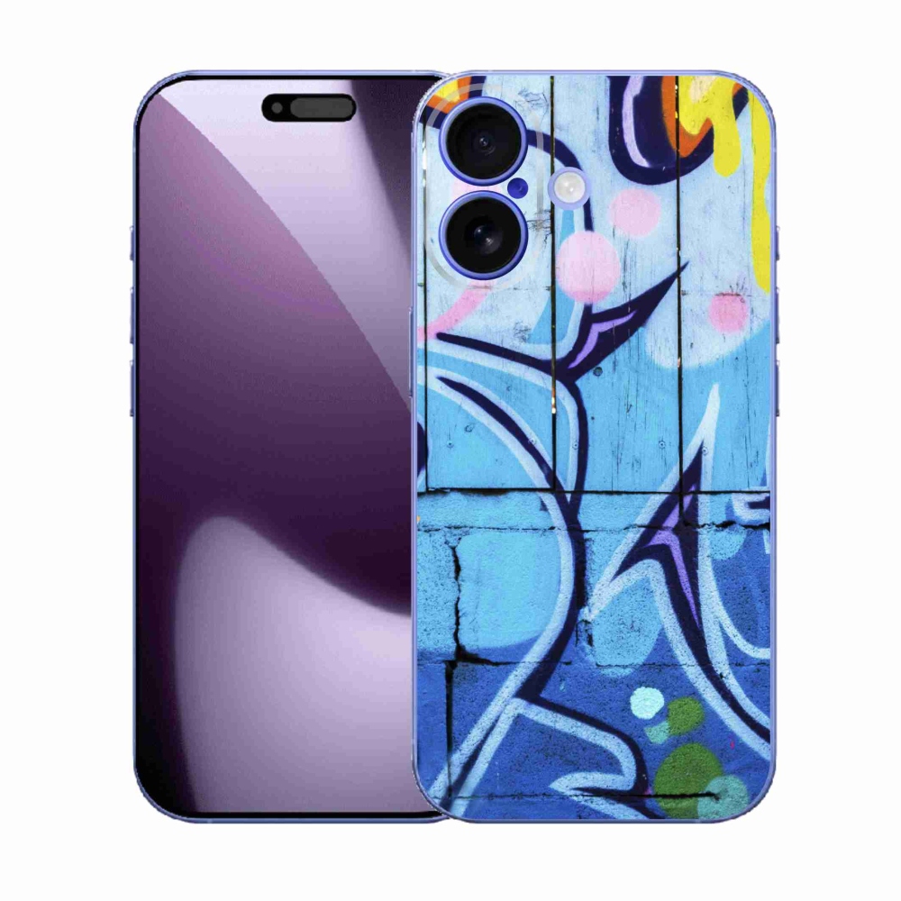 Gélový kryt mmCase na iPhone 17 - graffiti