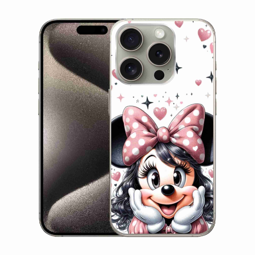 Gélový kryt mmCase na iPhone 15 Pro - minnie