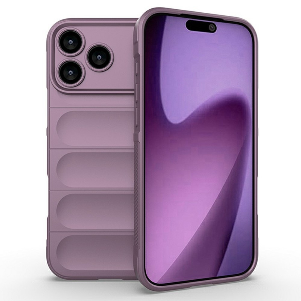 Rugg odolný gélový obal na iPhone 17 Pro - svetlofialový