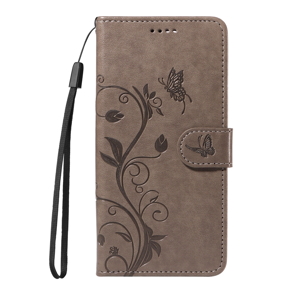Flowers knižkové puzdro na Xiaomi Poco F7 5G - šedé