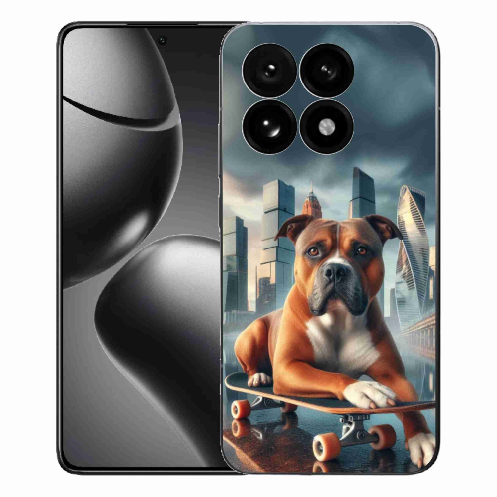 Gélový kryt mmCase na Xiaomi 15T - pes na skateboarde