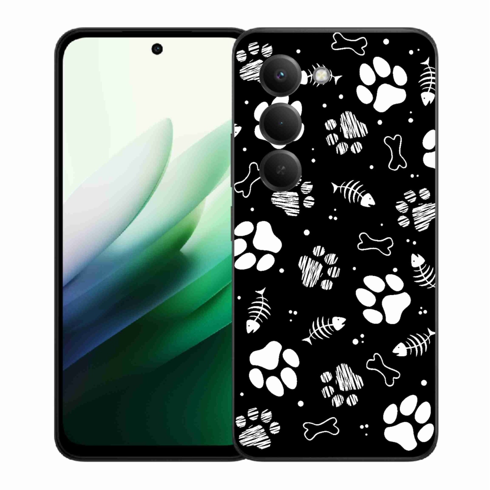 Gélový kryt mmCase na Xiaomi Redmi 15 5G (169mm) - psie labky
