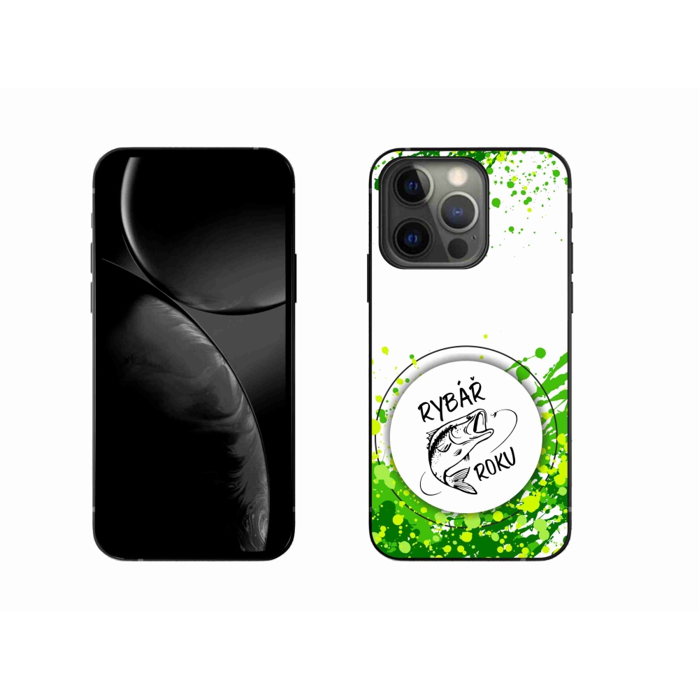 Gélový kryt mmCase na iPhone 13 Pro 6.1 - rybár roka biele pozadie