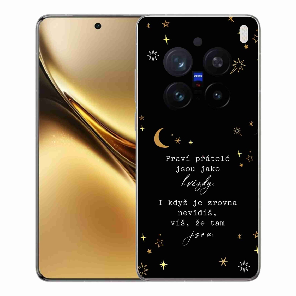 Gélový kryt mmCase na Vivo X200 Pro 5G - citát 6 čierne pozadie