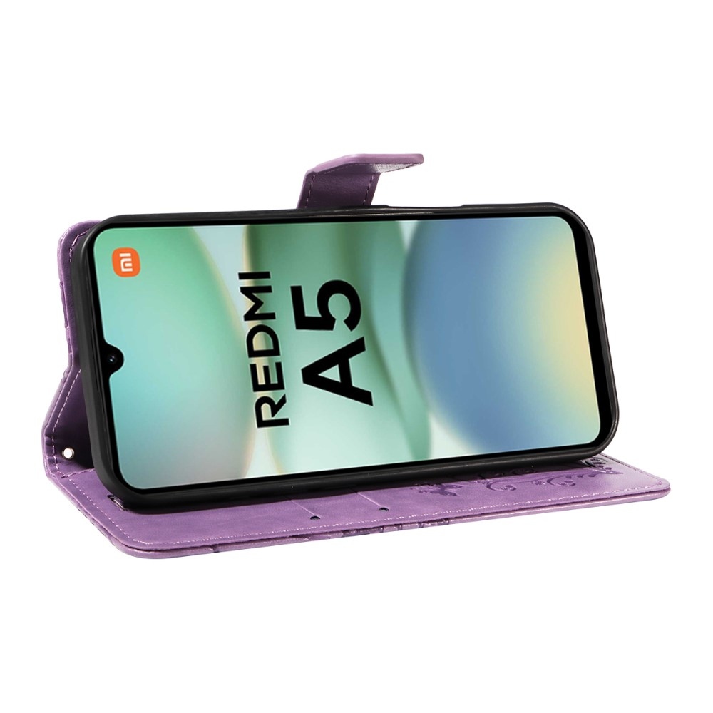 Big Butterfly knižkové puzdro na Xiaomi Redmi A5 (171.7x77.8x8.3mm) - fialové