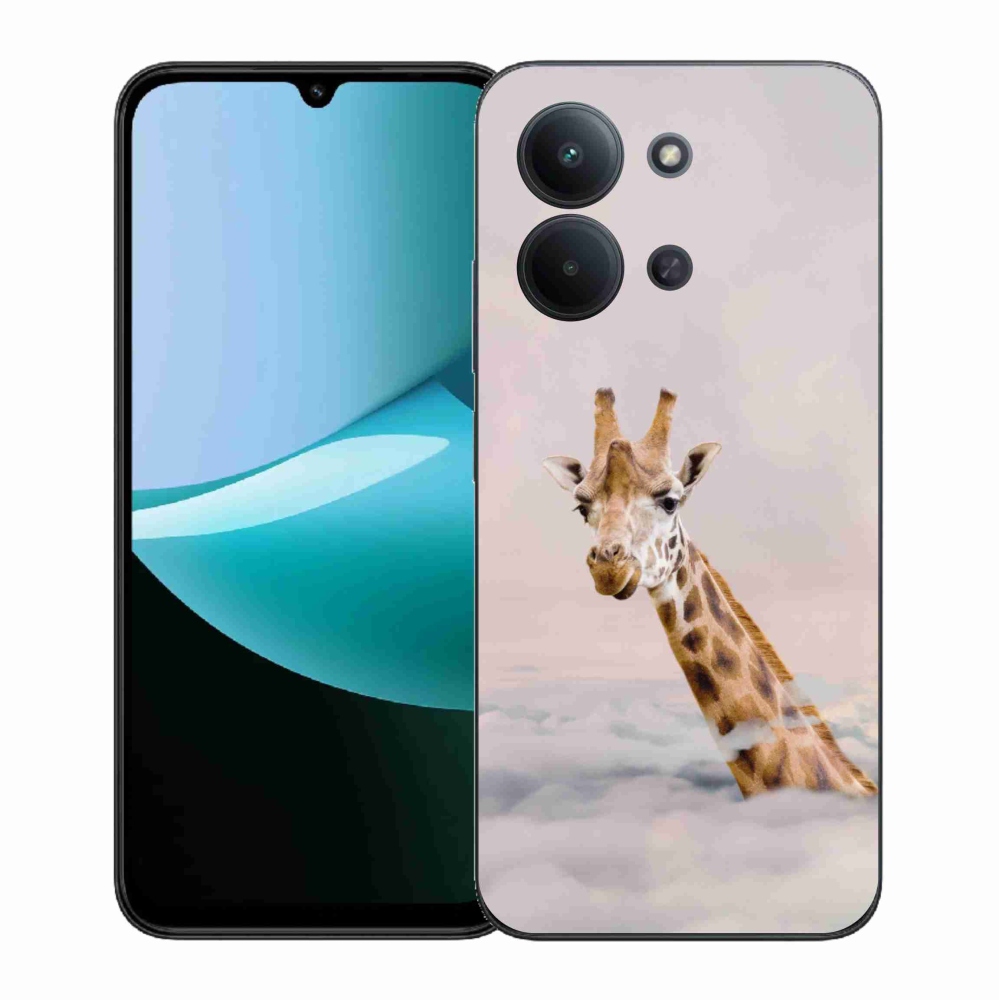 Gélový kryt mmCase na Xiaomi Redmi 15C 4G (171mm)/Poco C85 4G (171mm) - žirafa v oblakoch