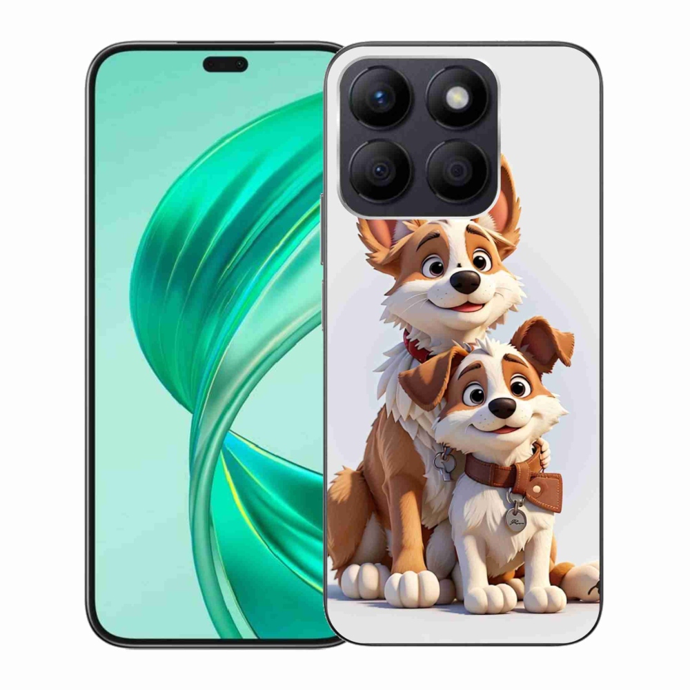 Gélový kryt mmCase na Honor X8b - kreslenie psy