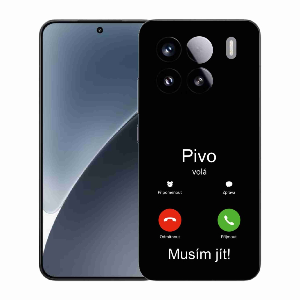 Gélový kryt mmCase na Xiaomi 15 - pivo volá čierne pozadie