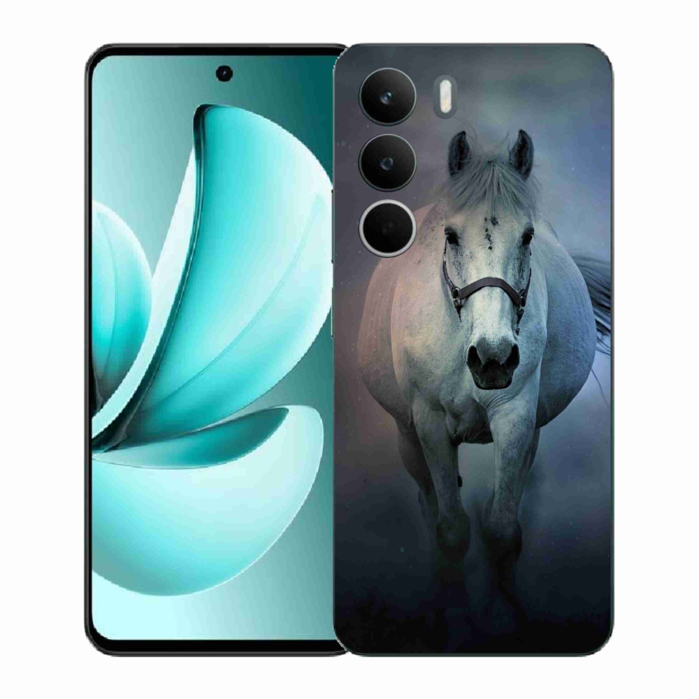 Gélový kryt mmCase na Realme C71 - bežiaci biely kôň