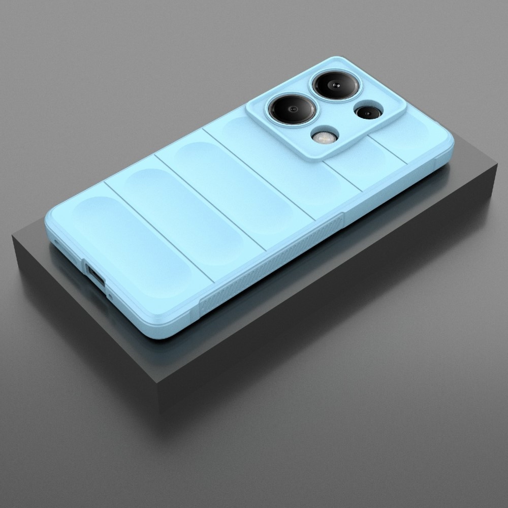Rugg odolný gélový obal na Xiaomi Redmi Note 14S - svetlomodrý
