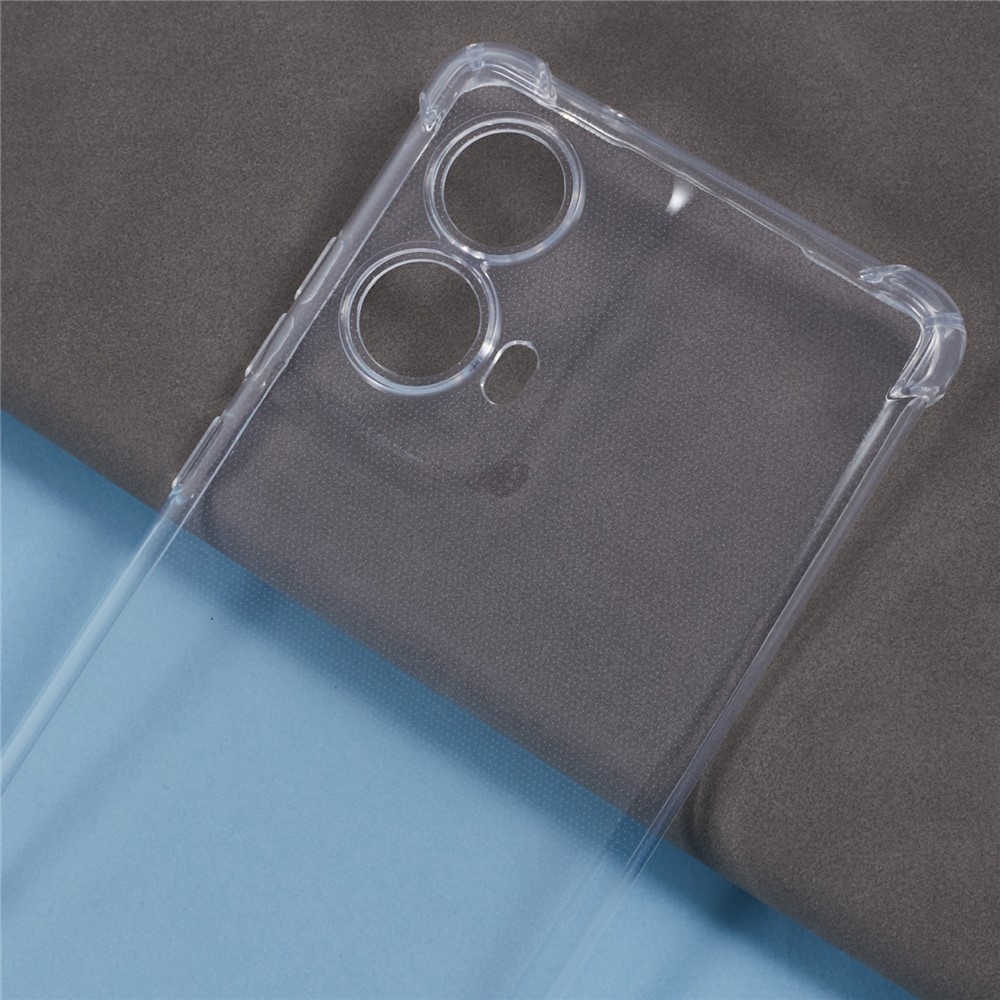 Priehľadný gélový obal so šnúrkou na Motorola Moto G85 5G