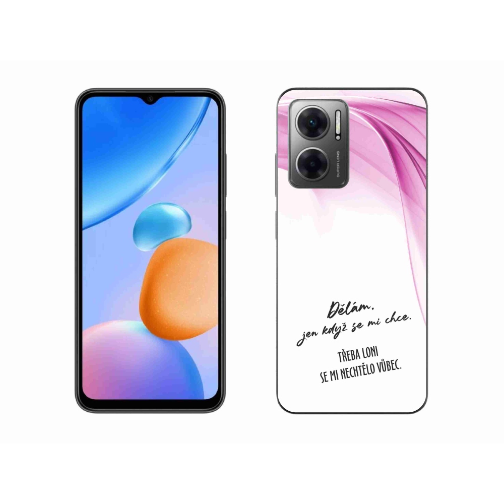 Gélový kryt mmCase na Xiaomi Redmi 10 5G - vtipný text 12 biele pozadie