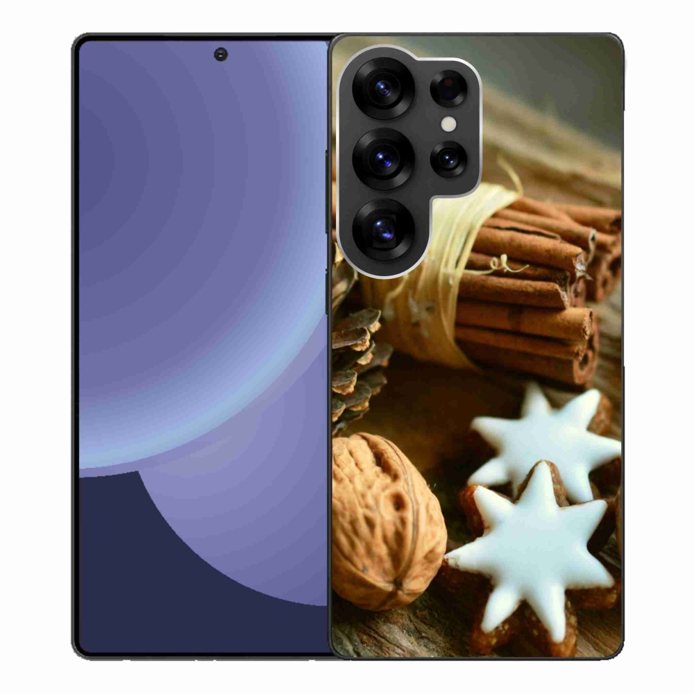 Gélový kryt mmCase na Samsung Galaxy S25 Ultra - škorica a perníčky