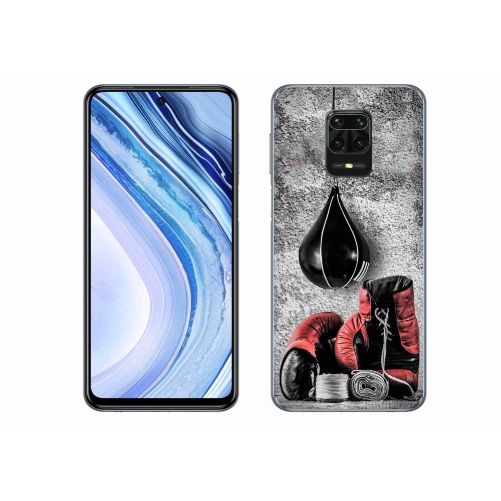 Gélový kryt mmCase na Xiaomi Redmi Note 9 Pro - boxovacie vrece a rukavice