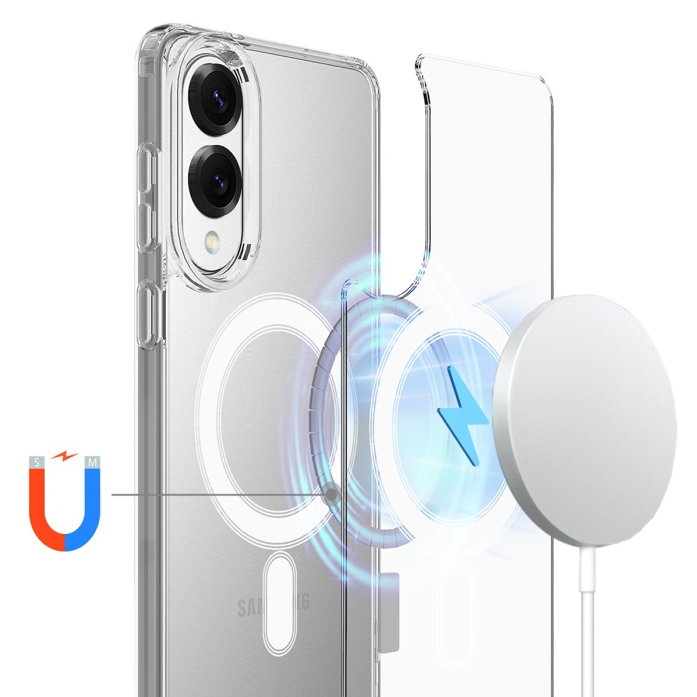 Gélový obal s podporou MagSafe na Samsung Galaxy S25 Edge - priehľadný