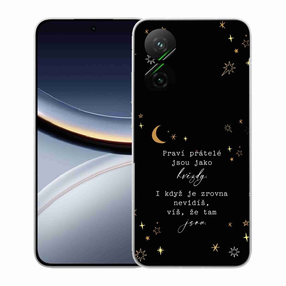 Gélový kryt mmCase na Xiaomi Poco F7 5G - citát 6 čierne pozadie