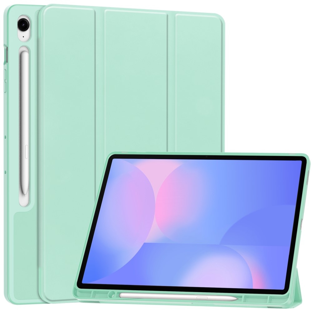 Cases chytré zatváracie púzdro na Samsung Galaxy Tab S10 FE+ - svetlozelené