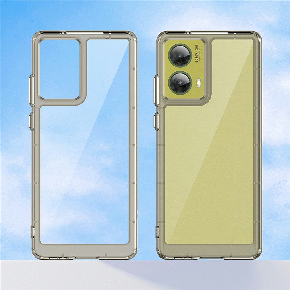 Gélový obal s pevným chrbtom na Motorola Moto G85 5G - šedý